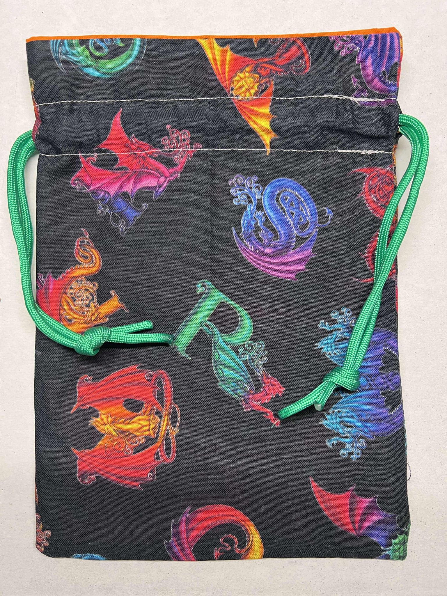 Dice Bag - Dnd Orange