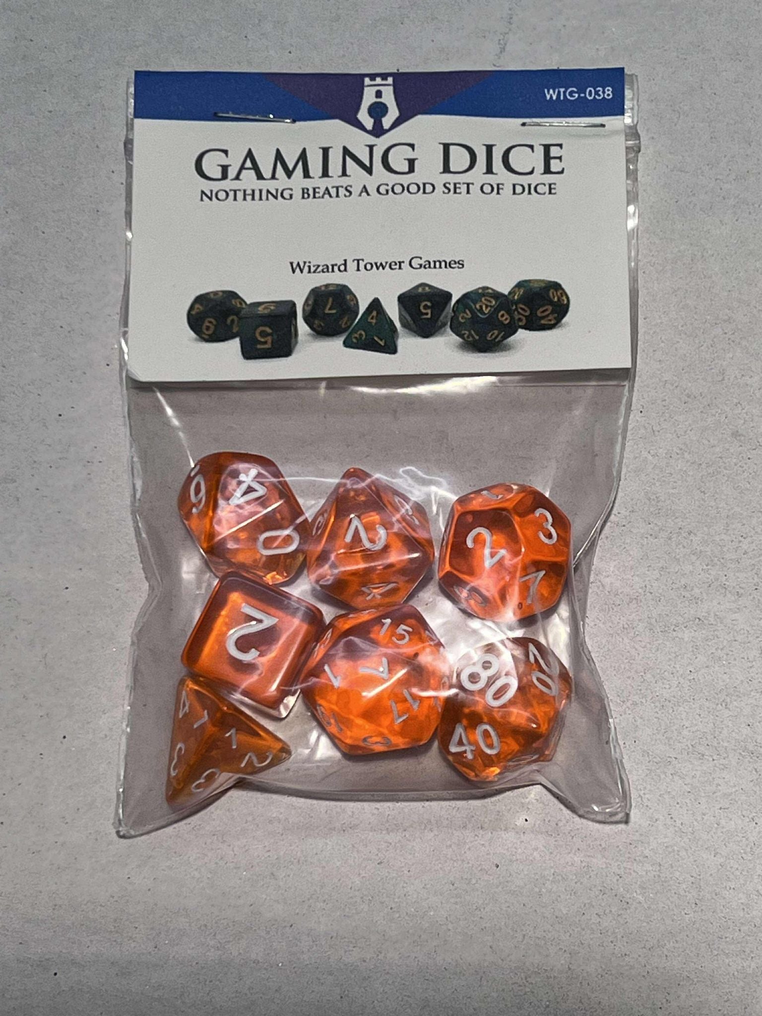 Dice Set - Orange Blossum