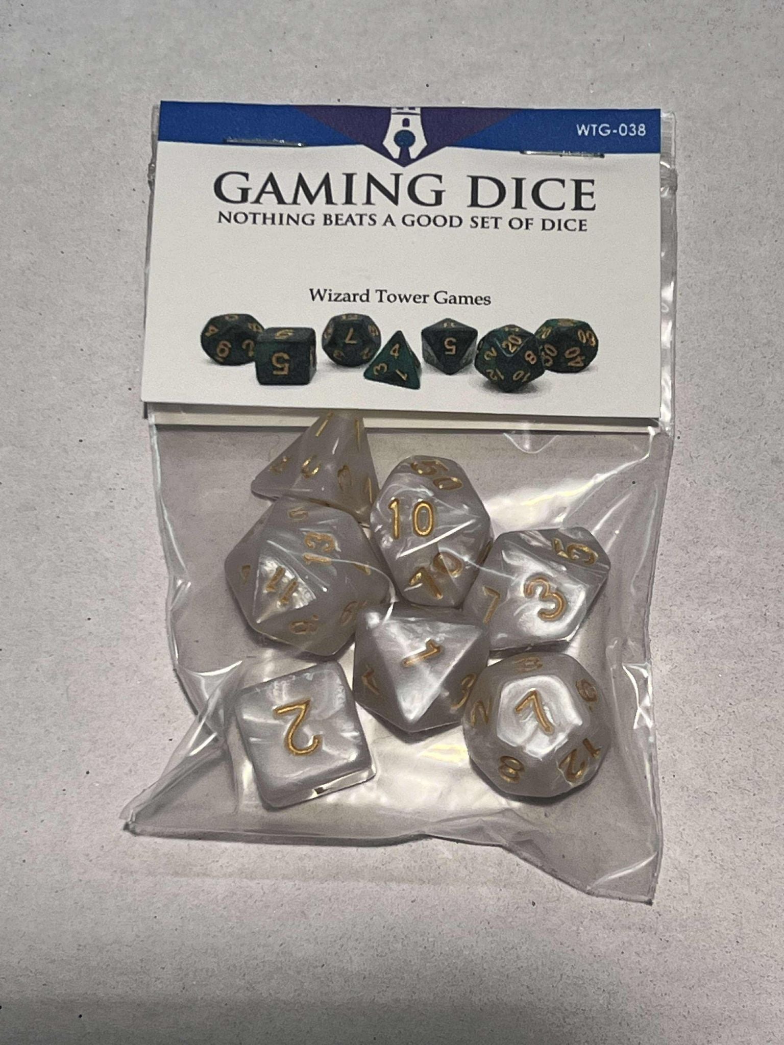 Dice Set - Pearl