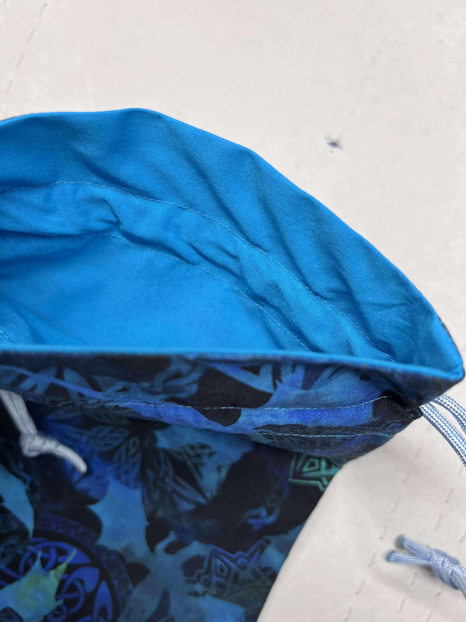 Dice Bag - Blue Silver