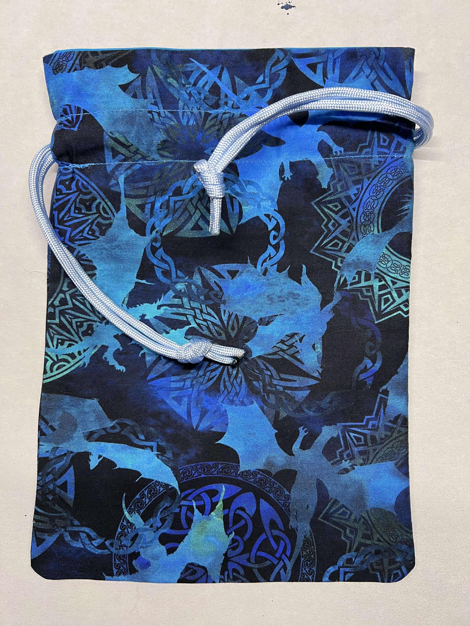 Dice Bag - Blue Silver