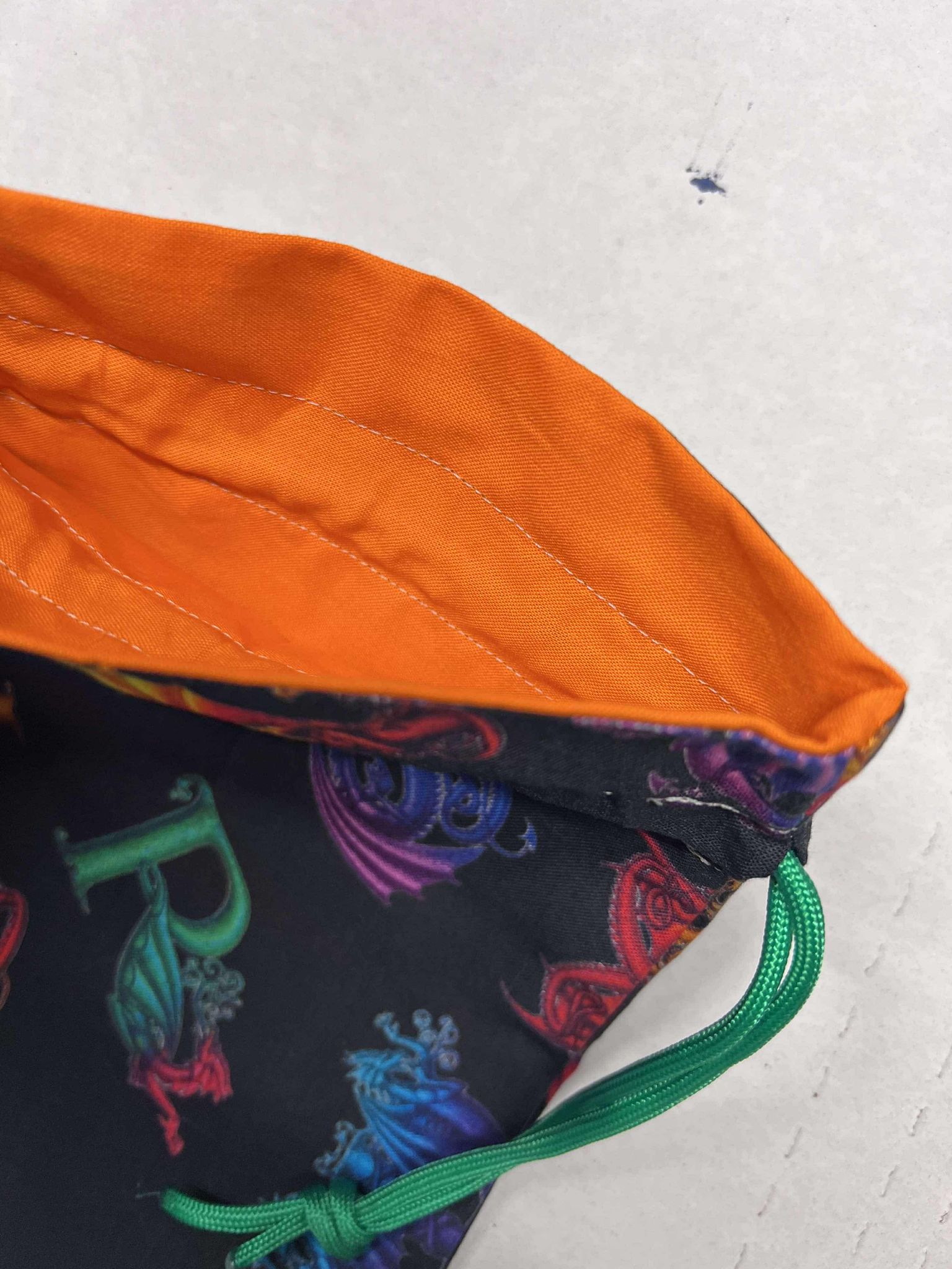 Dice Bag - Dnd Orange