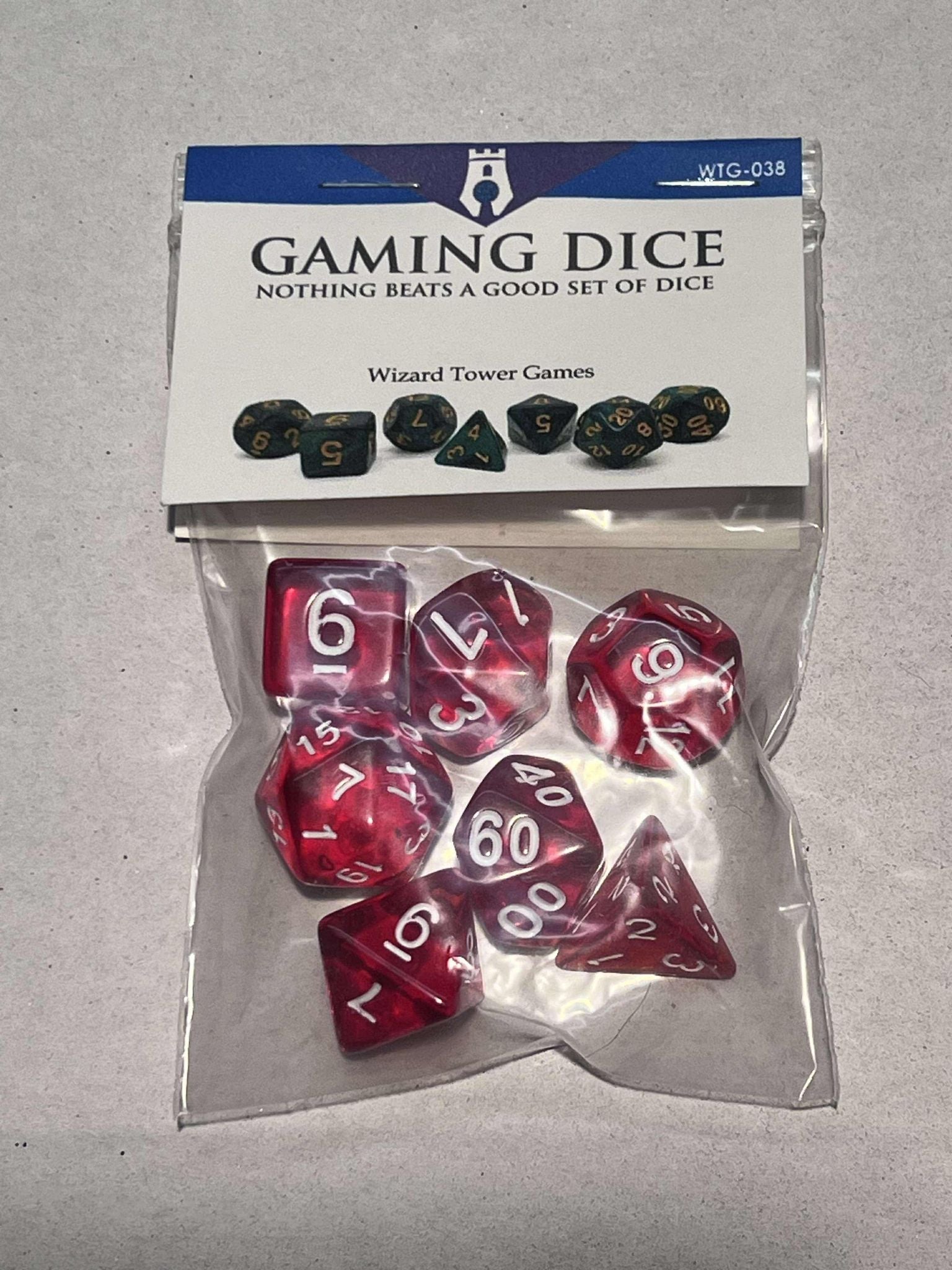Dice Set - Red Ruby